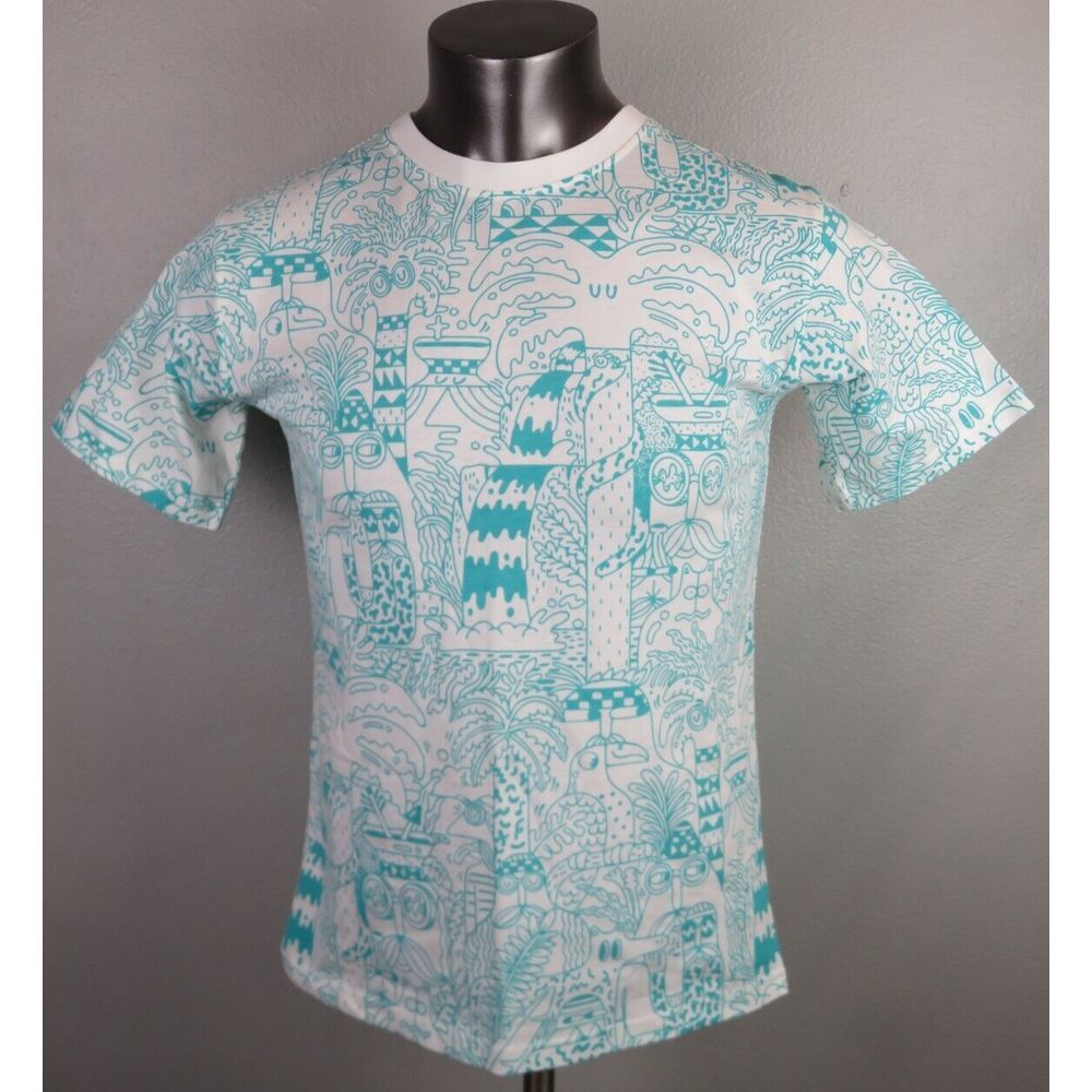 RARE IKEA Steve Harrington Size XS All Over‎ Print Tee Shirt Graffiti Limited
